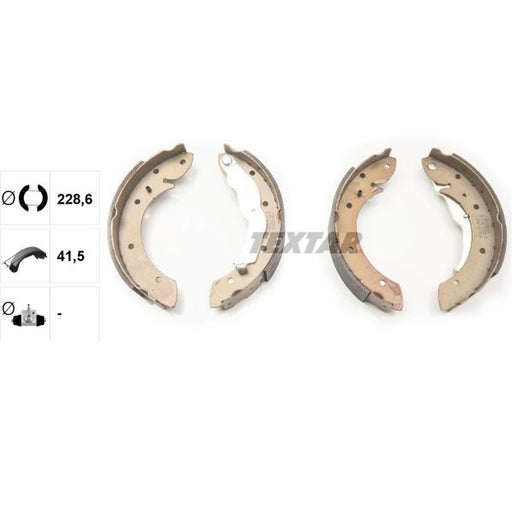 Textar Brake Shoe Set Axle Kit 91050000