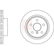 Apec 2 x Vented Front Brake Discs SDK6795-x2