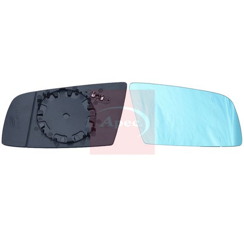 Apec Exterior Wing Mirror Glass Right fits BMW 5 2001-2010