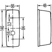 Hella Direction Indicator Light Left Front fits Steyr 1290-Serie 1968-1978
