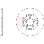 Apec 2 x Vented Brake Discs fits Jaguar S-Type II 1999-2007 3.0