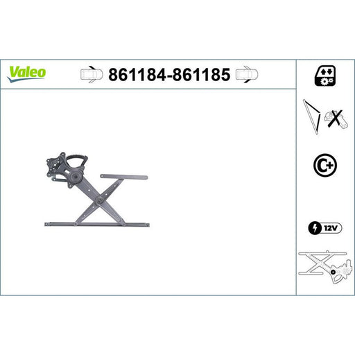 Valeo Electric Window Regulator Lifter Left Front 861184
