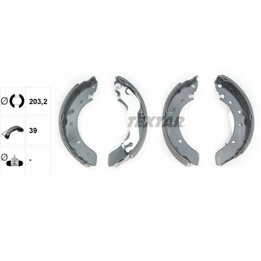 Textar Brake Shoe Set Axle Kit 91052300