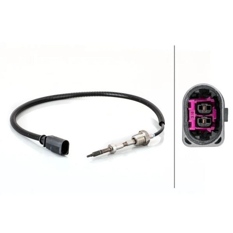 Hella Exhaust Gas Temperature Sensor after soot particul fits Audi A4 Allroad B8