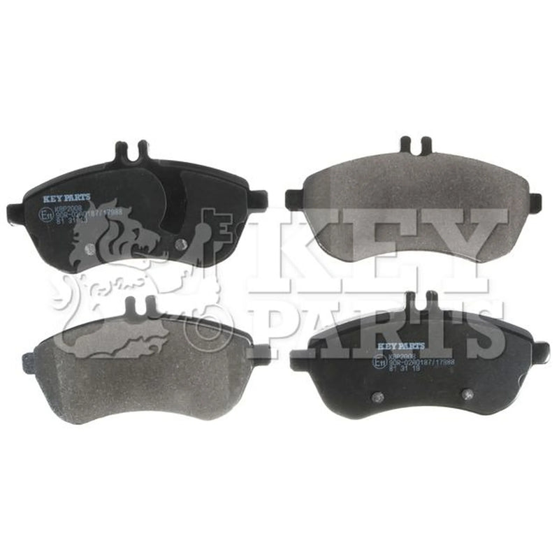 Key Parts 4 x Front Brake Pad Set fits Mercedes-Benz C-Class 2007-2014