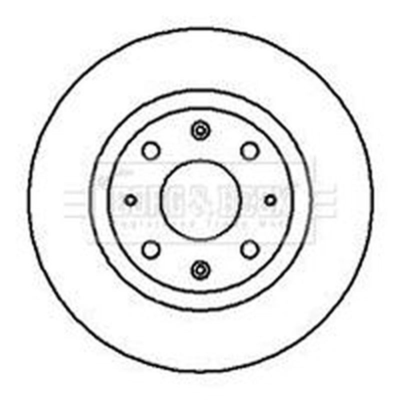 Borg & Beck Front Brake Vented Discs & Pads fits Kia Clarus 1996-2001 1.8 2.0