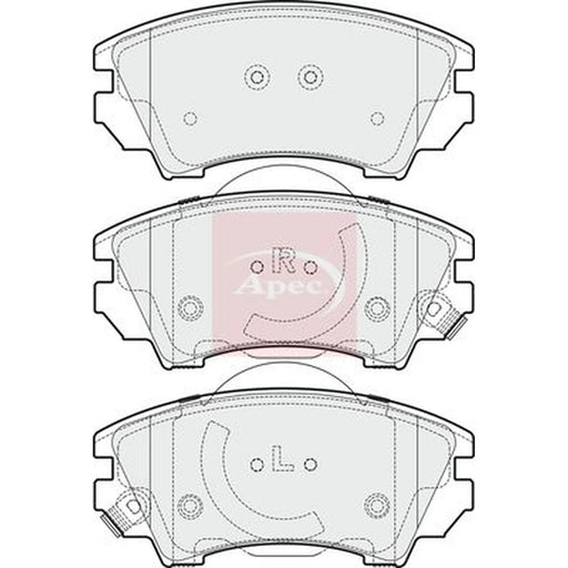 Apec Front Brake Pad Set PAD1684