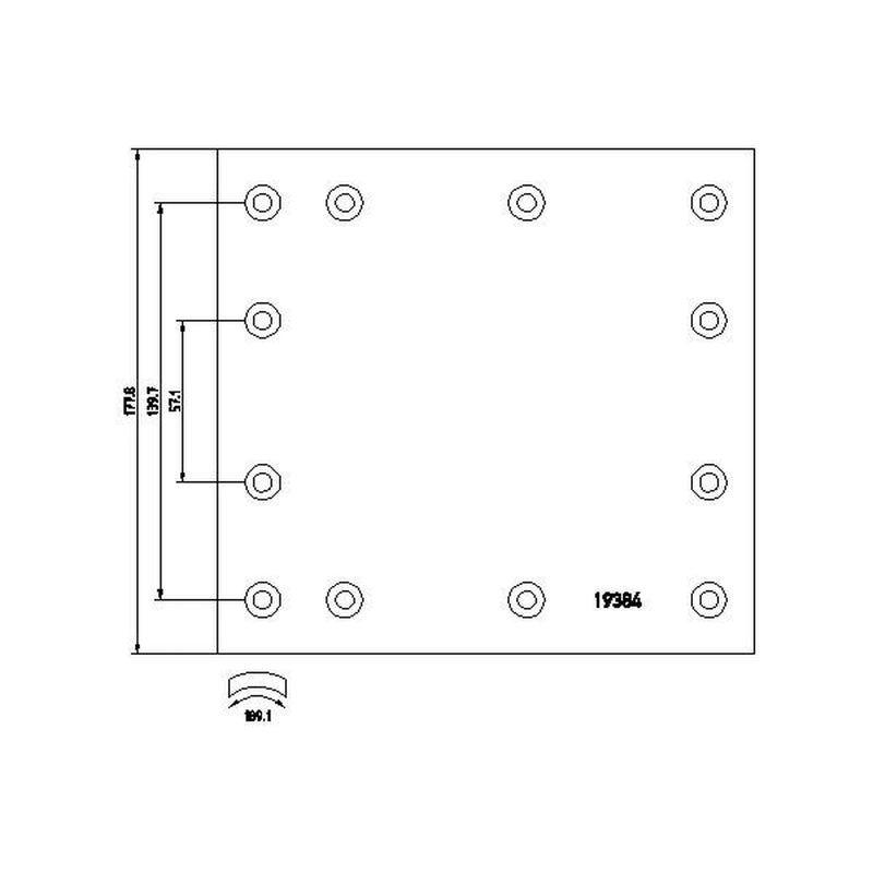 Textar Textar Cv Brake Lining Set 1938414