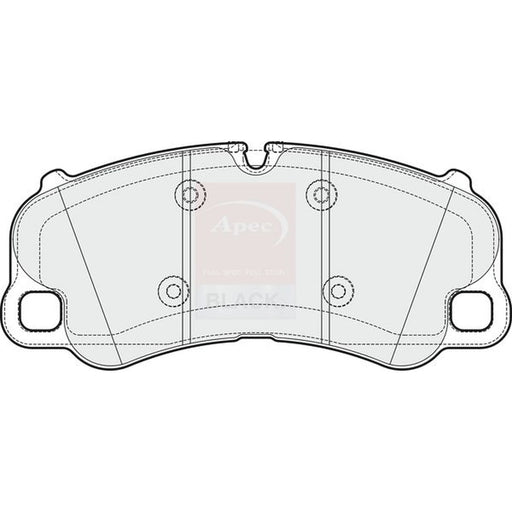 Apec Black Front Brake Pad Set fits Porsche 911 2013-2025 3.0 3.8