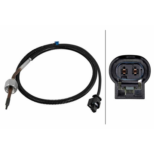 Hella Exhaust Gas Temperature Sensor before soot part fits Mercedes-Benz C-Class