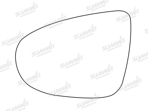 Summit Stick-On Aspheric Mirror Glass fits VW Golf 6 LHS Summit - Bars 4 Cars