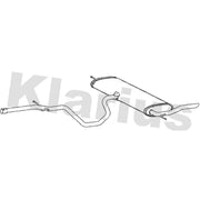 Klarius Box With Tail Pipe Rear fits Skoda Yeti 2009-2017 1.6 2.0