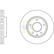 NAPA 2 x Vented Brake Discs fits Mazda 3 2013-2019 1.5 1.6