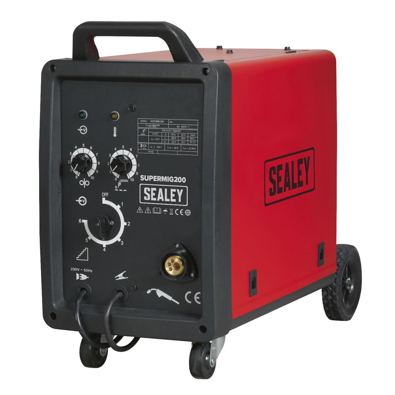 Sealey Professional MIG Welder 200A 230V with Binzelï Euro Torch SUPERMIG200 Sealey - Dynamic Drive