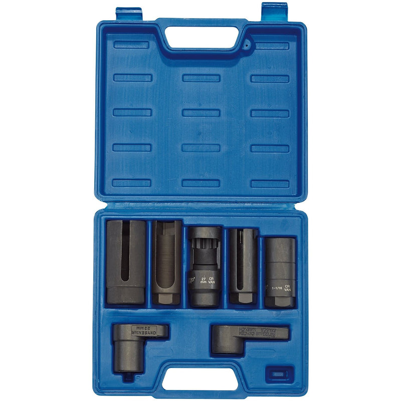 Draper Lambda/Oxygen Sensor Socket Set, 3/8", 1/2" Sq. Dr. (7 Piece) 89765 Draper - Dynamic Drive