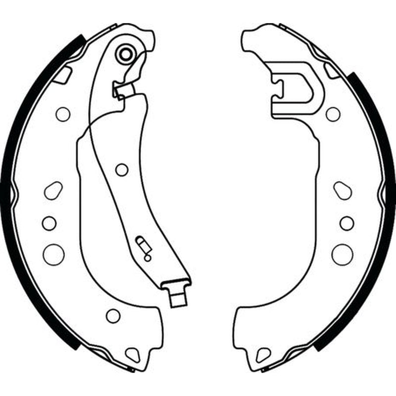 Abtex Brake Shoe Set Axle Kit fits Audi A1 2018 on