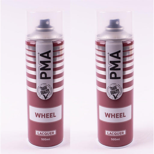 2 X PMA Wheel Lacquer Clear Paint Spray 500ml Laquer Bodyshop Repair PMA - NN4 Online 