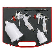 Sealey HVLP Gravity Feed Top Coat/Touch-Up Spray Gun Set HVLP774 Sealey - Dynamic Drive