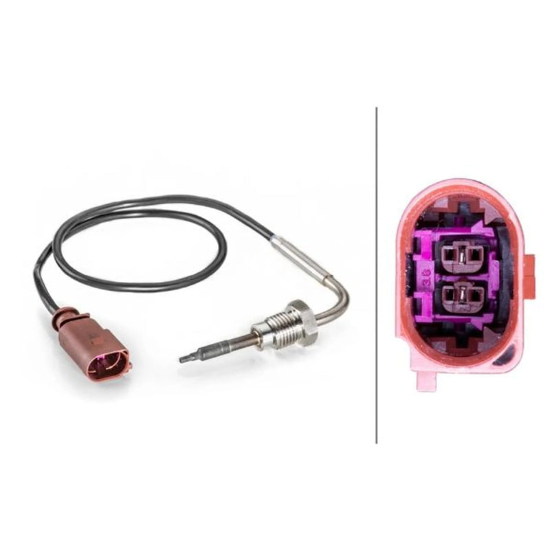 Hella Exhaust Gas Temperature Sensor before soot particulate f fits VW Caddy III