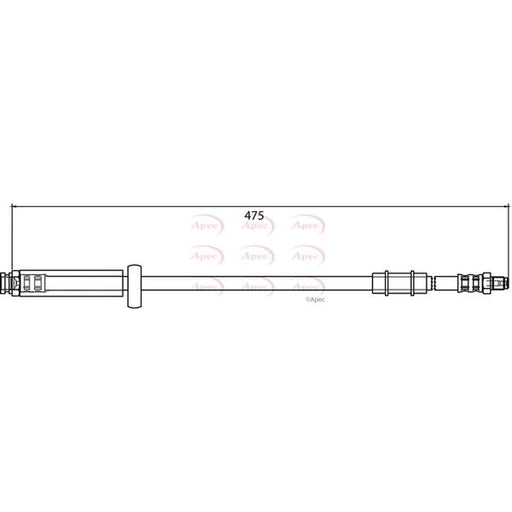 Apec Brake Hydraulic Hose Line Upper HOS3975