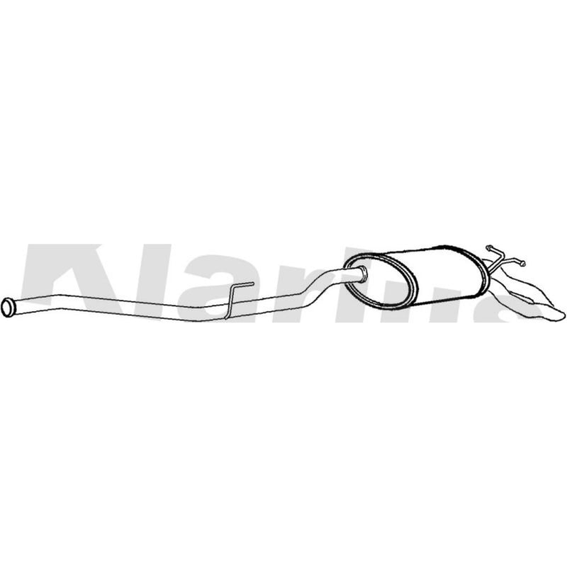 Klarius Box With Tail Pipe Rear fits Mercedes-Benz E-Class 1998-2002 210.006