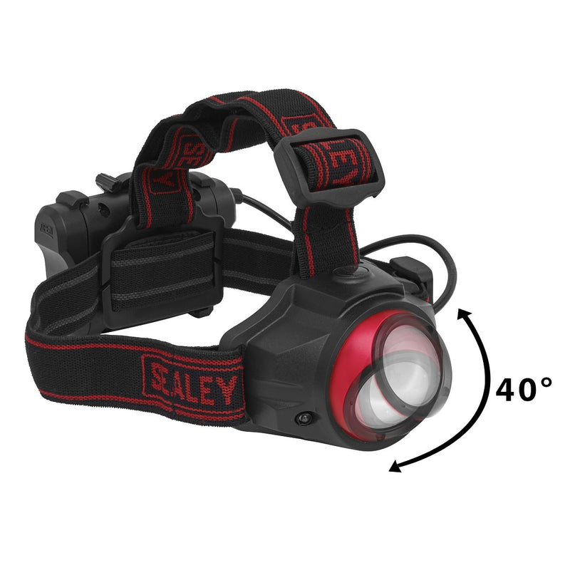 Sealey Rechargeable Head Torch 5W COB LED Auto-Sensor HT111R Sealey - Dynamic Drive