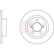 Apec 2 x Solid Brake Discs fits Suzuki Swift III 2012-2017 1.6