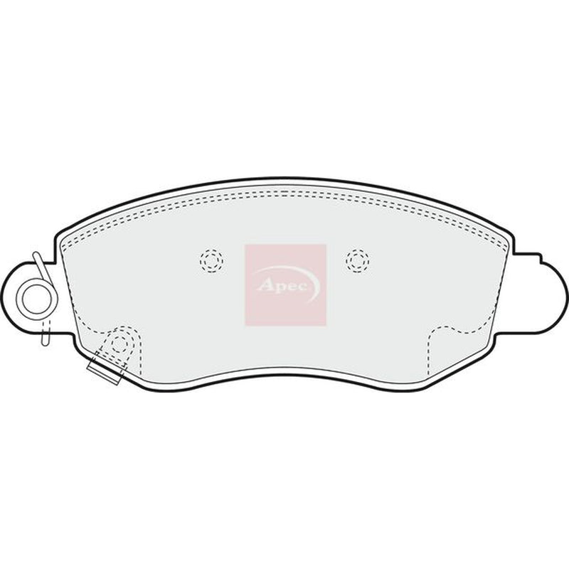 Apec Front Brake Pad Set fits Ford Transit 2000-2006 2.0 2.3 2.4