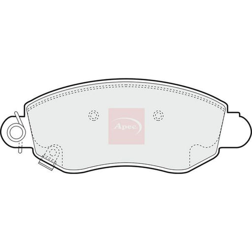 Apec Front Brake Pad Set fits Ford Transit 2000-2006 2.0 2.3 2.4