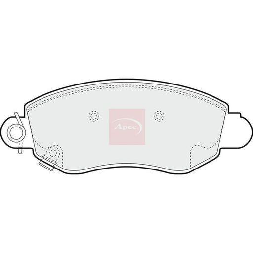 Apec Front Brake Pad Set PAD1167