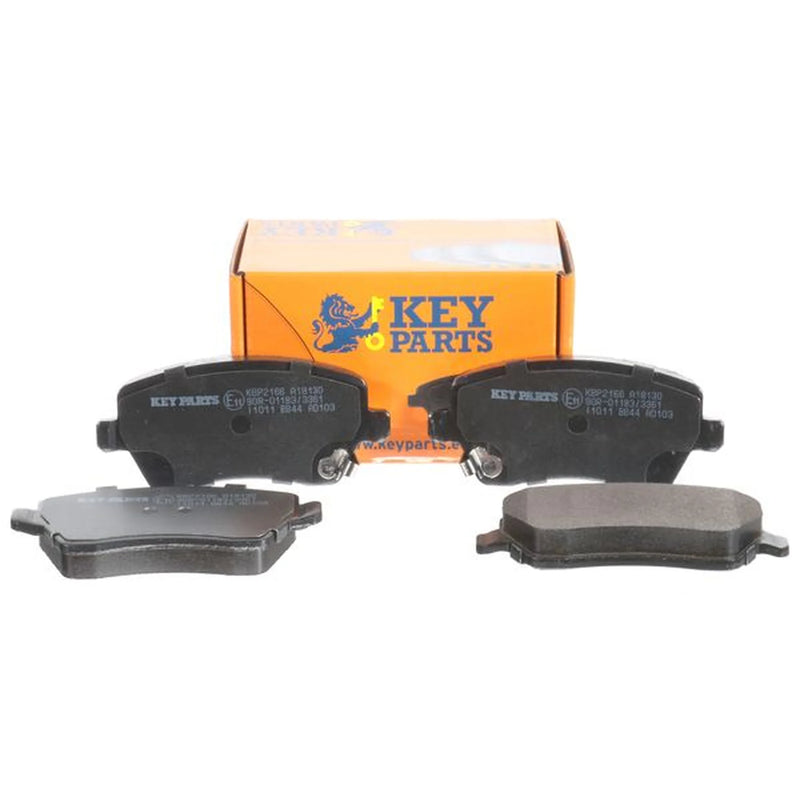 Key Parts 4 x Front Brake Pad Set fits Nissan Micra IV 2010-2020 1.2