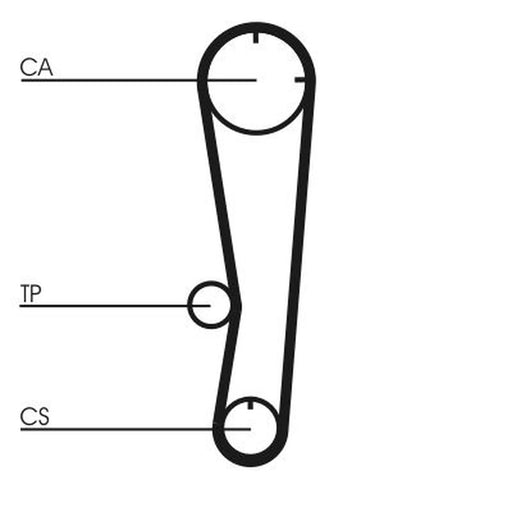 Continental CTAM Timing Belt Cambelt 107 Teeth fits Mazda 323 III 1985-1993 1.6