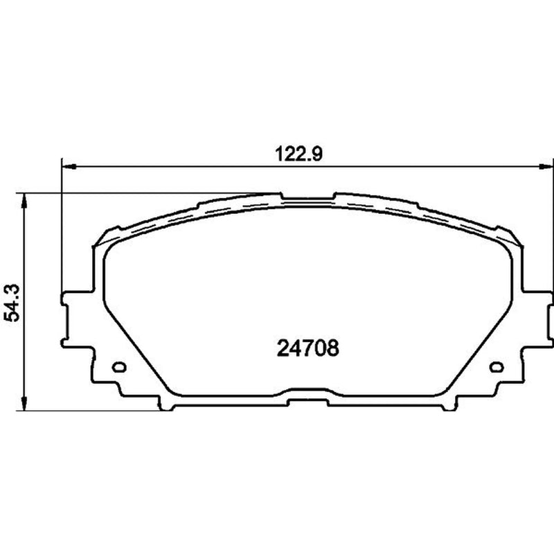 Mintex Front Brake Pad Set fits Daihatsu Charade VIII 2011 on 1.33