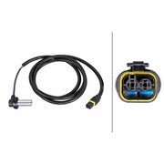 Hella ABS Wheel Speed Sensor Front Right 6PU 230 052-041