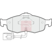 Apec Front Brake Pad Set fits Ford Cougar 1998-2001 2.5