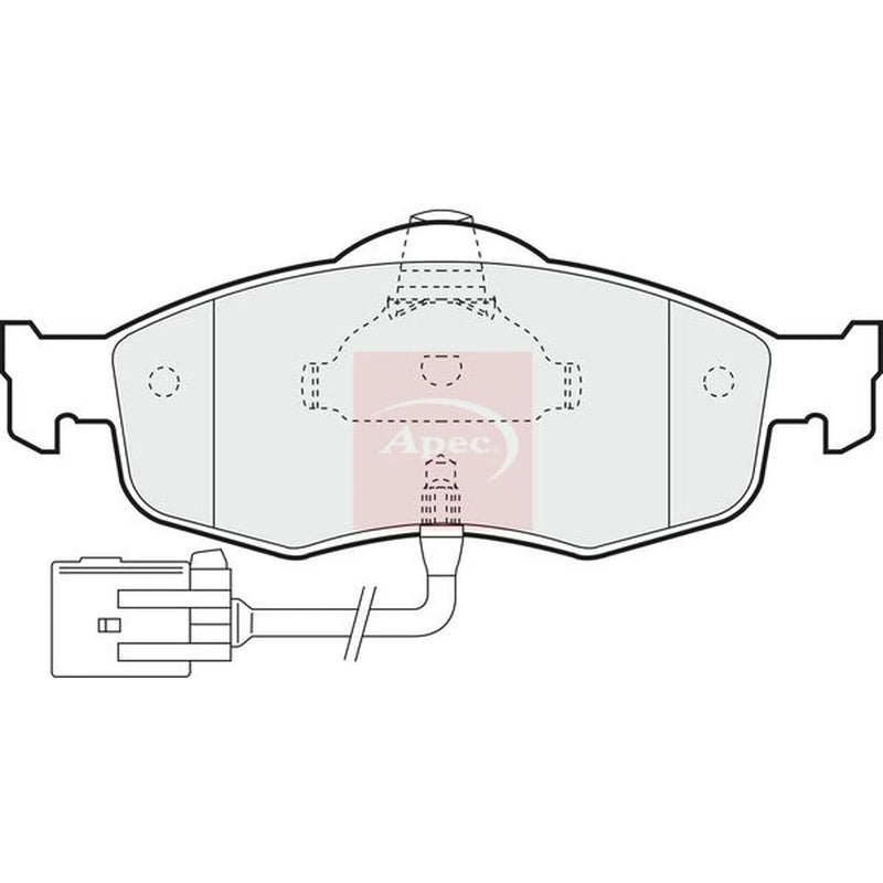 Apec Front Brake Pad Set PAD802