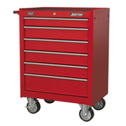 Sealey Rollcab 6 Drawer with Ball-Bearing Slides - Red Sealey  - Dynamic Drive