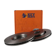 Key Parts Front Brake Vented Discs & Pads fits Citroën Xsara 1997-2005 1.4 1.6