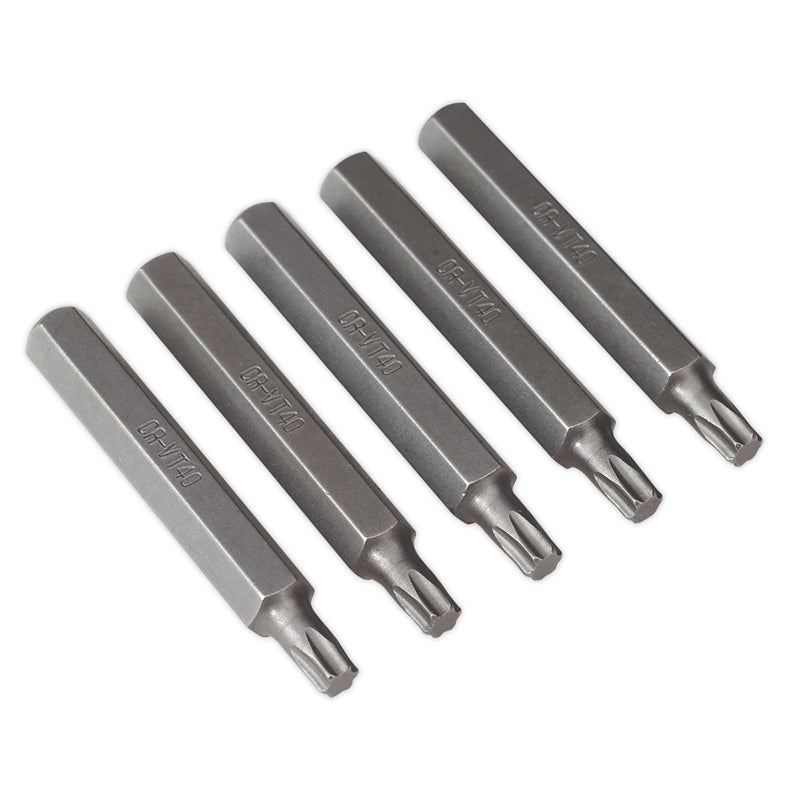 Sealey TRX-Star* T40 Bit Long Pack of 5 TX40L5 Sealey - Dynamic Drive