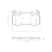 Brembo Front Brake Pad Set fits Mercedes-Benz A-Class 2019 on 177.053 177.054
