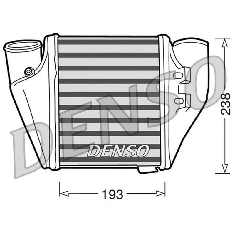 Denso Intercooler (Charge Air Cooler) Right fits Audi A4 B5 2000-2001