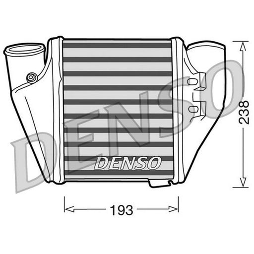 Denso Intercooler (Charge Air Cooler) Right fits Audi A4 B5 2000-2001