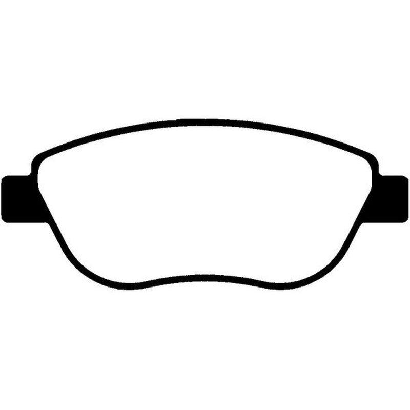 Abtex Front Brake Pad Set fits Fiat 500L 2012-2018 0.9 1.3 1.4 1.6