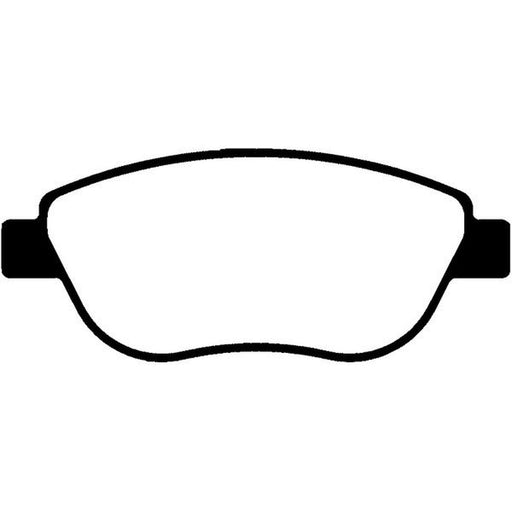 Abtex Front Brake Pad Set fits Fiat 500L 2012-2018 0.9 1.3 1.4 1.6