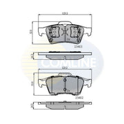 Comline Front & Rear Pads fits Vauxhall Vectra 2000-2003 1.8