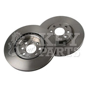 Key Parts Front Brake Vented Discs & Pads fits Fiat Punto Evo 2009-2012 1.4