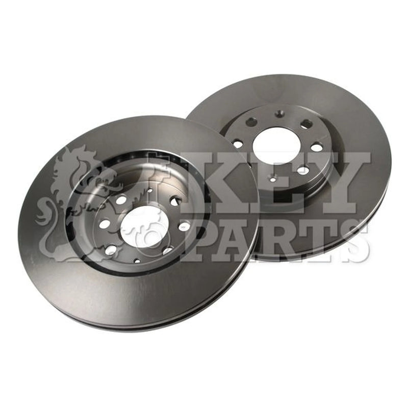 Key Parts Front Brake Vented Discs & Pads fits Fiat Punto Evo 2009-2012 1.4