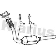 Klarius Catalyst Type Approved With Pipe Front fits Audi A3 1996-2003 1.8