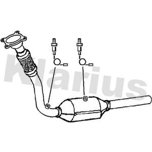 Klarius Catalyst Type Approved With Pipe Front fits Audi A3 1996-2003 1.8