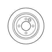 Abtex Rear Brake Solid Discs & Pads fits Mini Mini 2001-2008